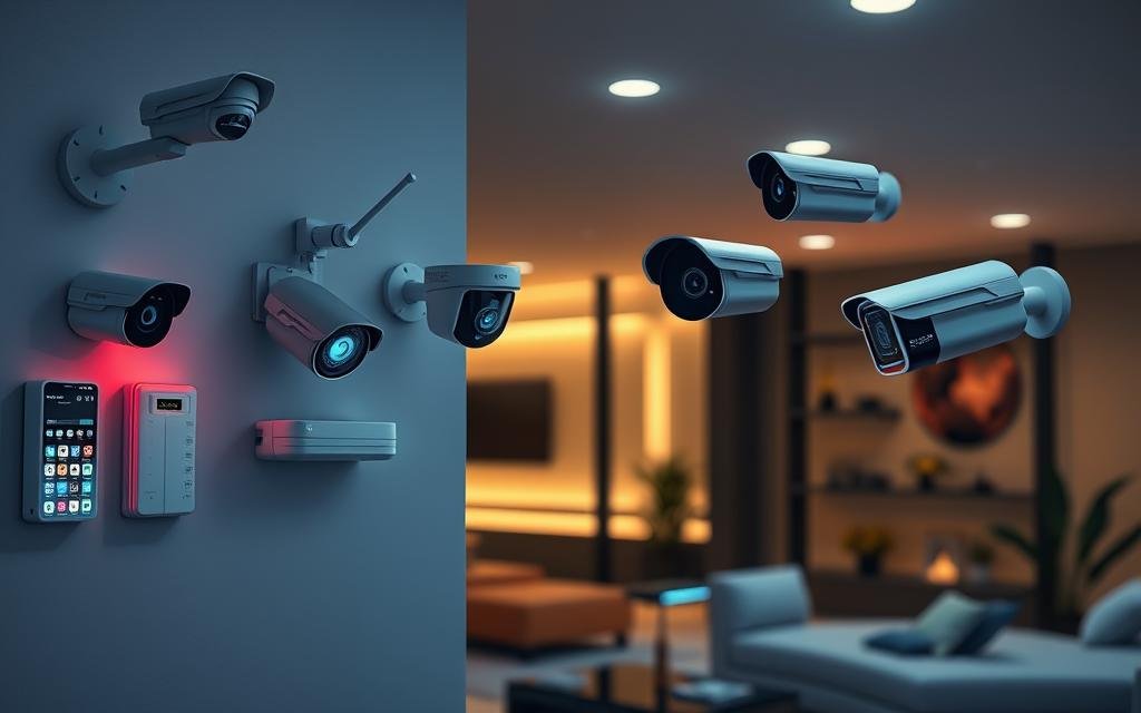 تركيب أنظمة الإنذار والكاميرات الذكية