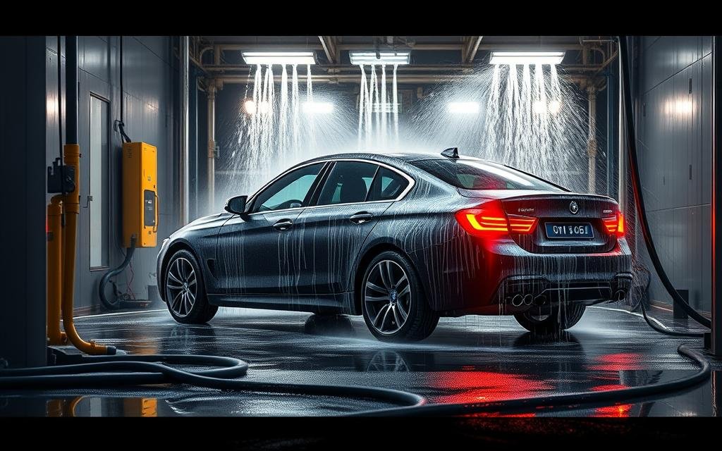 غسيل سيارات متنقل بالبخار