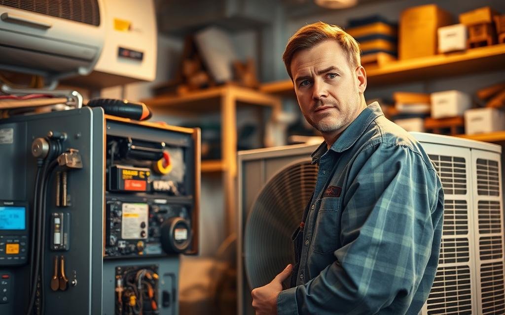 فني تصليح مكيفات محترف