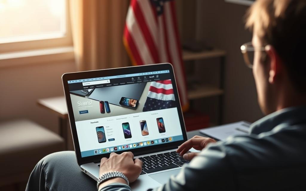 كيف شراء هاتف من امريكيا بسرعة