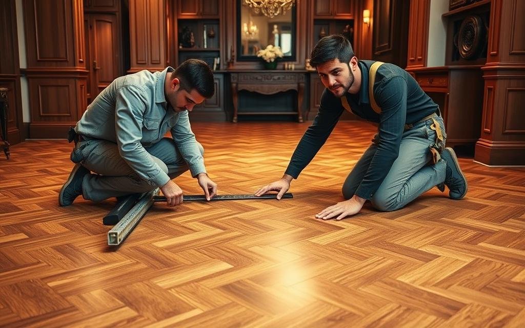 معلم تركيب باركية محترف